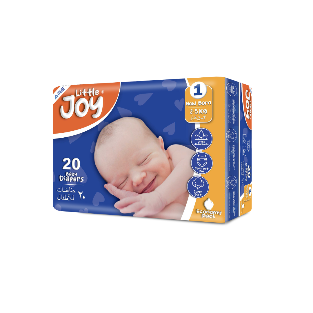LITTLE JOY DIAPER ECO PACK NB 20s