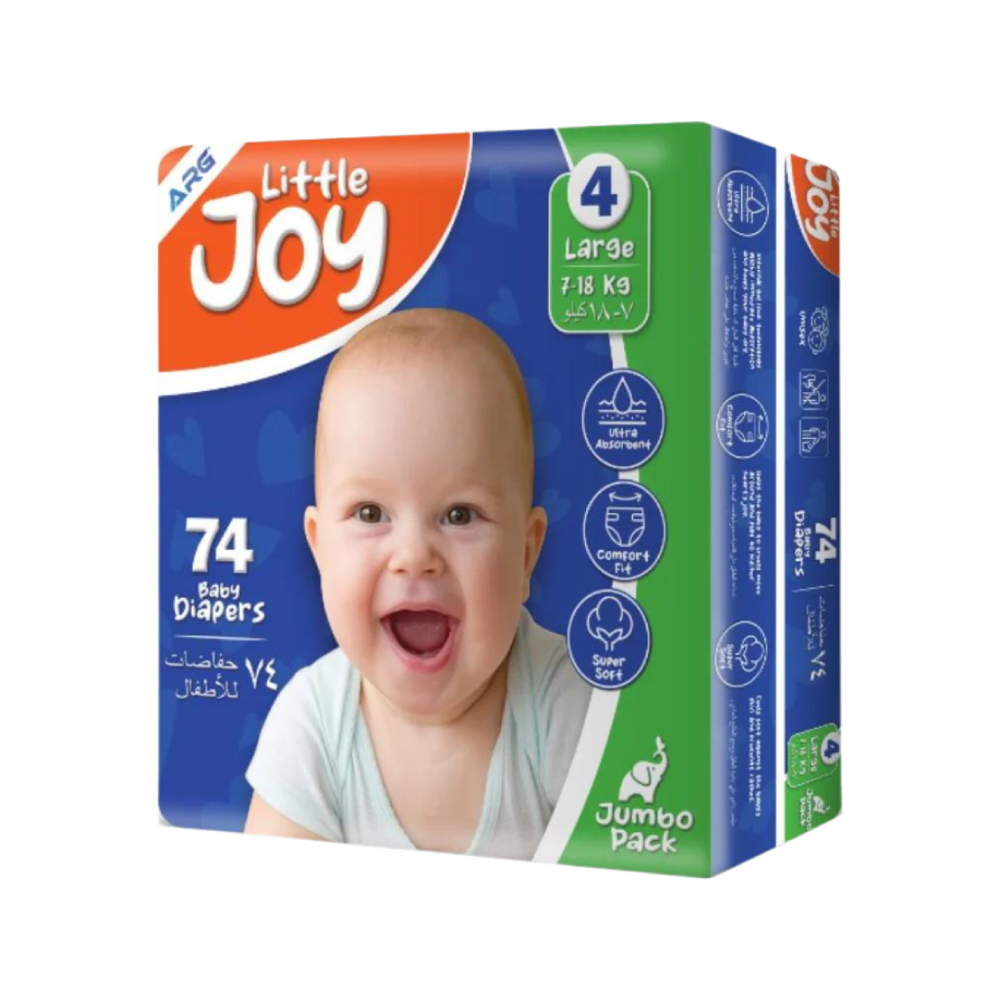 LITTLE JOY DIAPER JUMBO PACK LARGE 74s