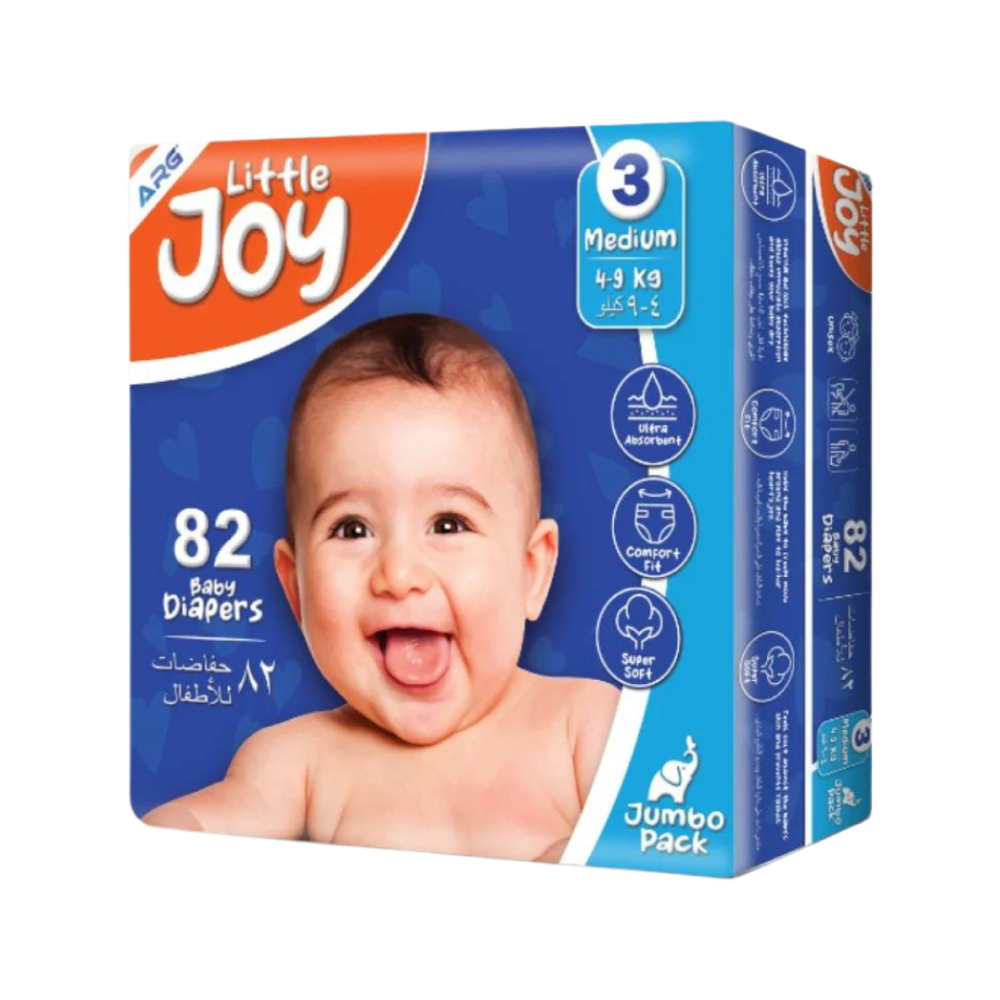 LITTLE JOY DIAPER JUMBO PACK MEDIUM 82s